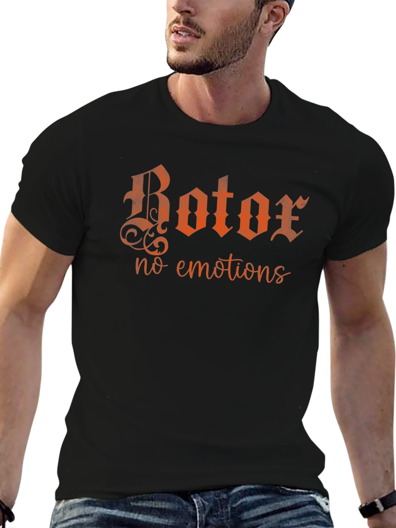 Rotor No Emotions Black Graphic T-Shirt