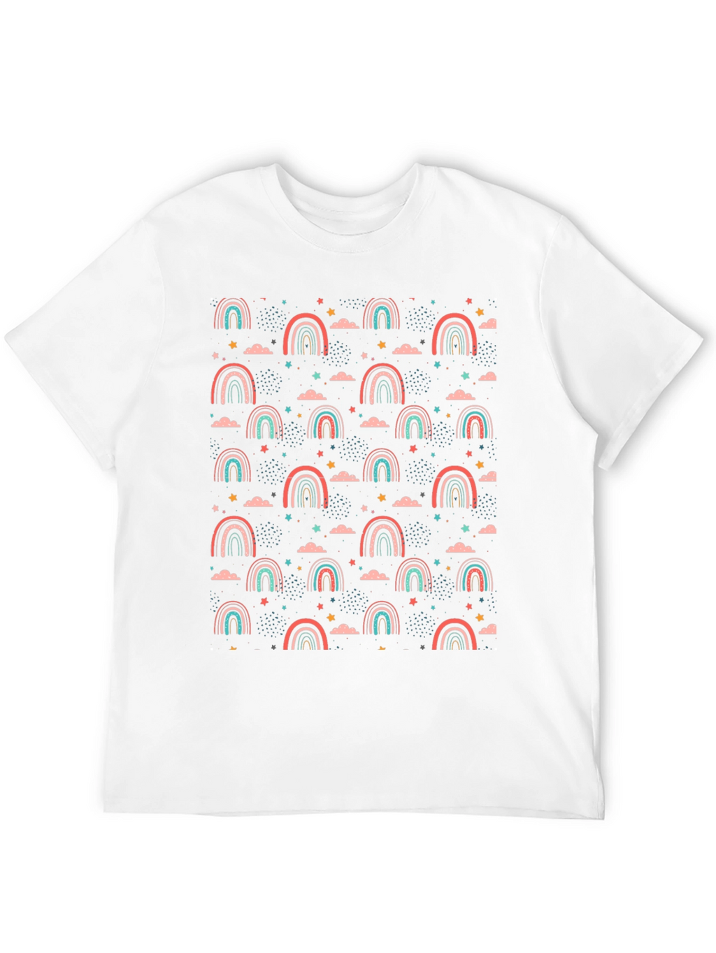 Rainbow Stars Graphic T-Shirt