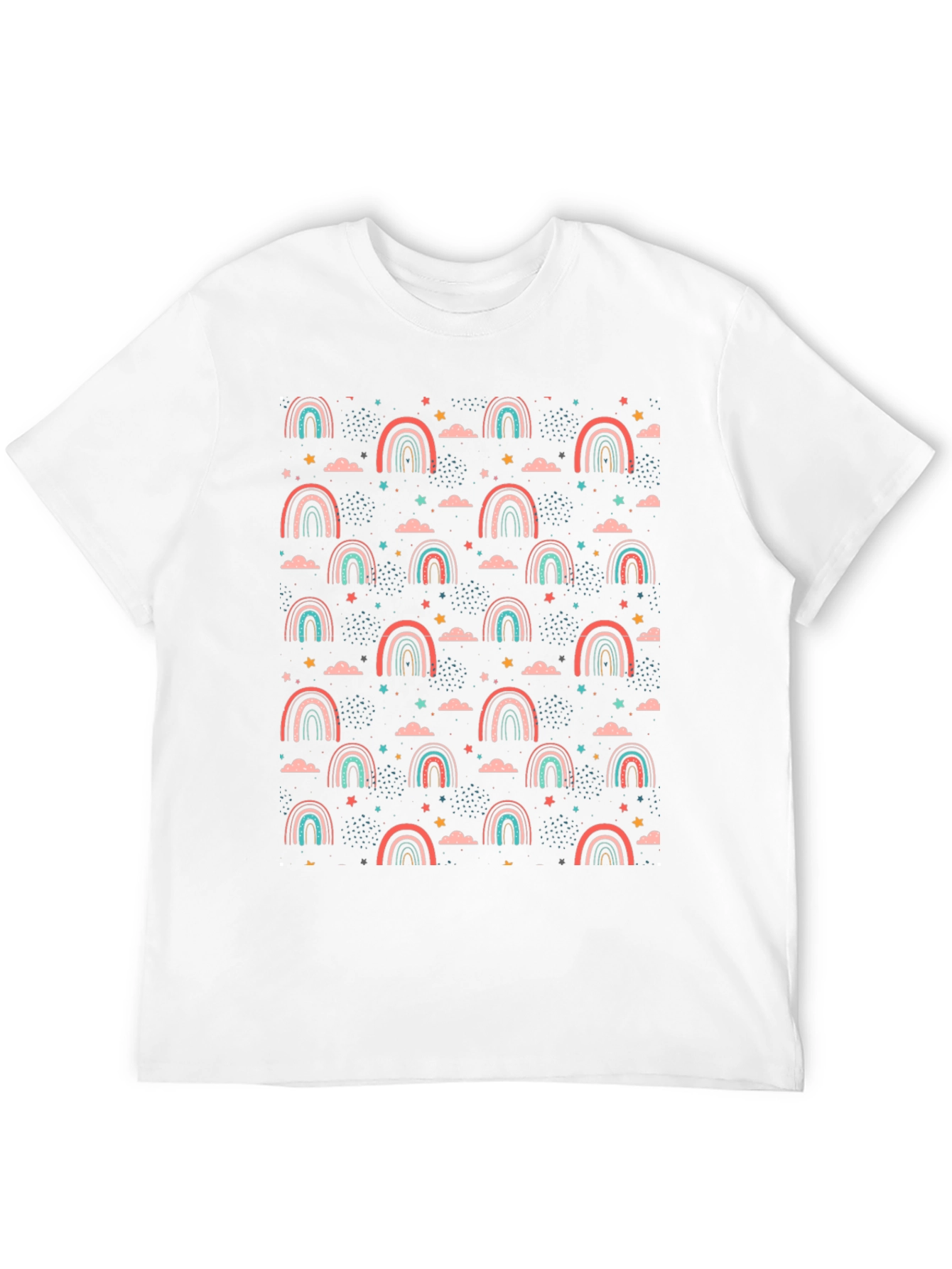 Rainbow Stars Graphic T-Shirt
