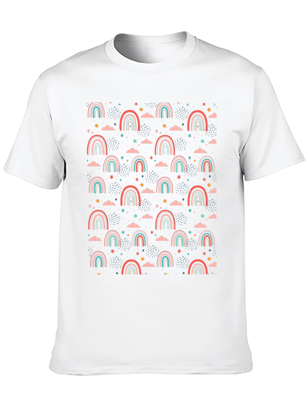 Rainbow Stars Graphic T-Shirt