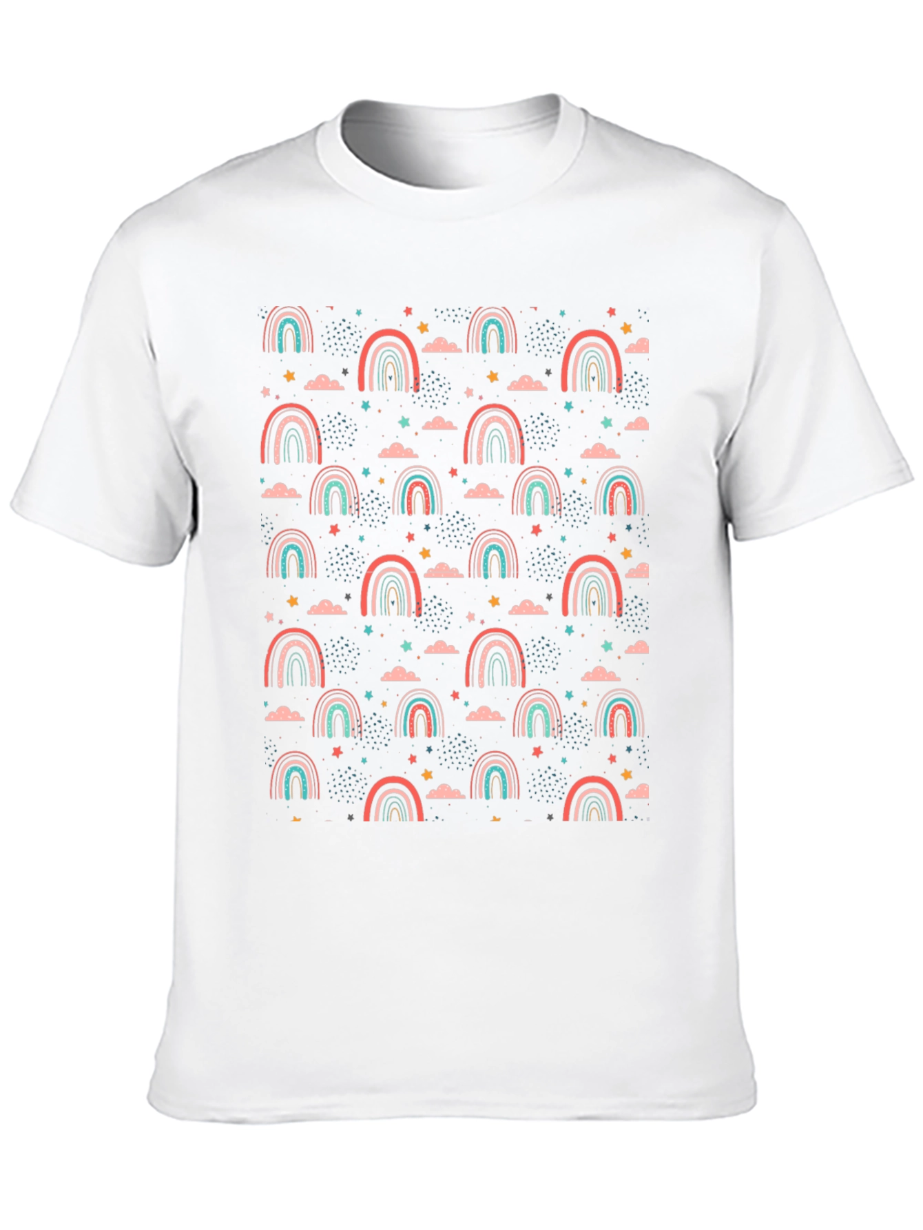 Rainbow Stars Graphic T-Shirt