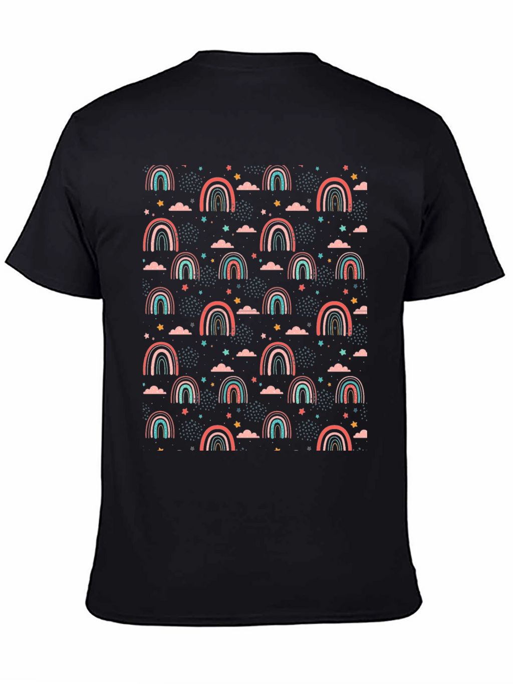 Rainbow Stars Graphic T-Shirt