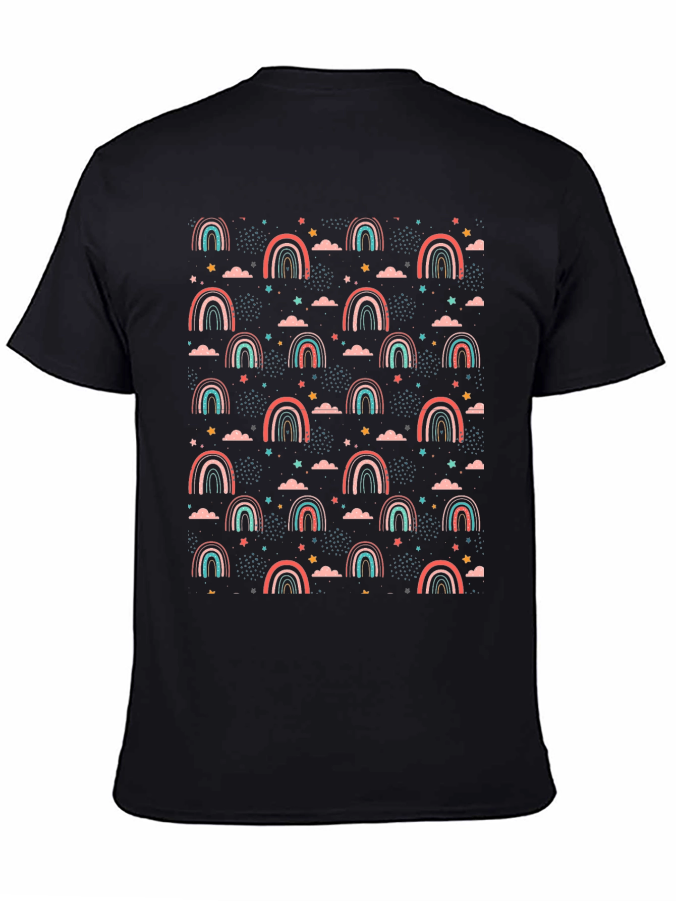 Rainbow Stars Graphic T-Shirt