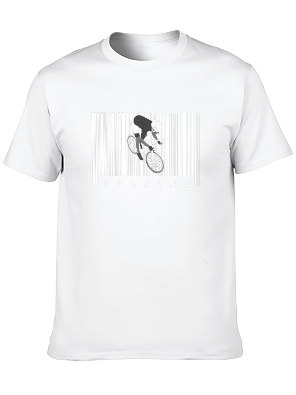 Cycling Barcode Graphic Tee