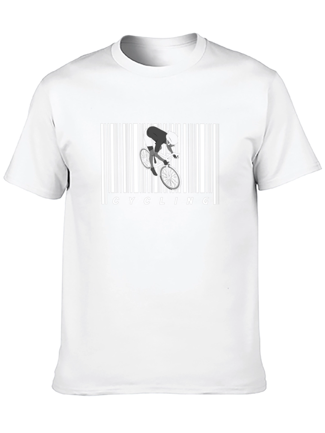Cycling Barcode Graphic Tee