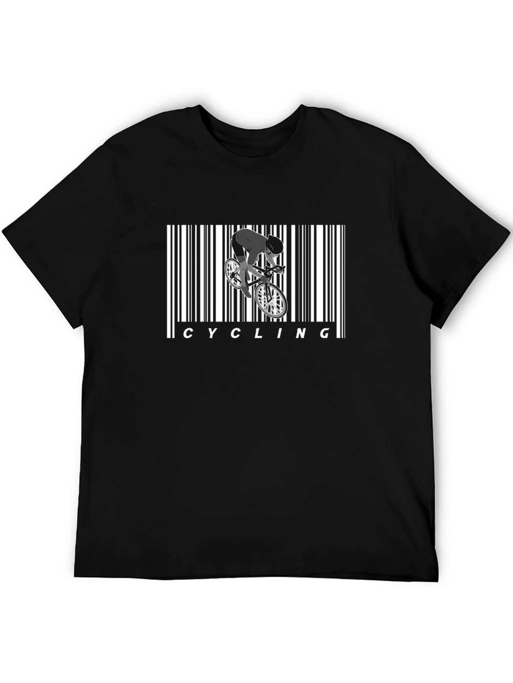 Cycling Barcode Graphic Tee