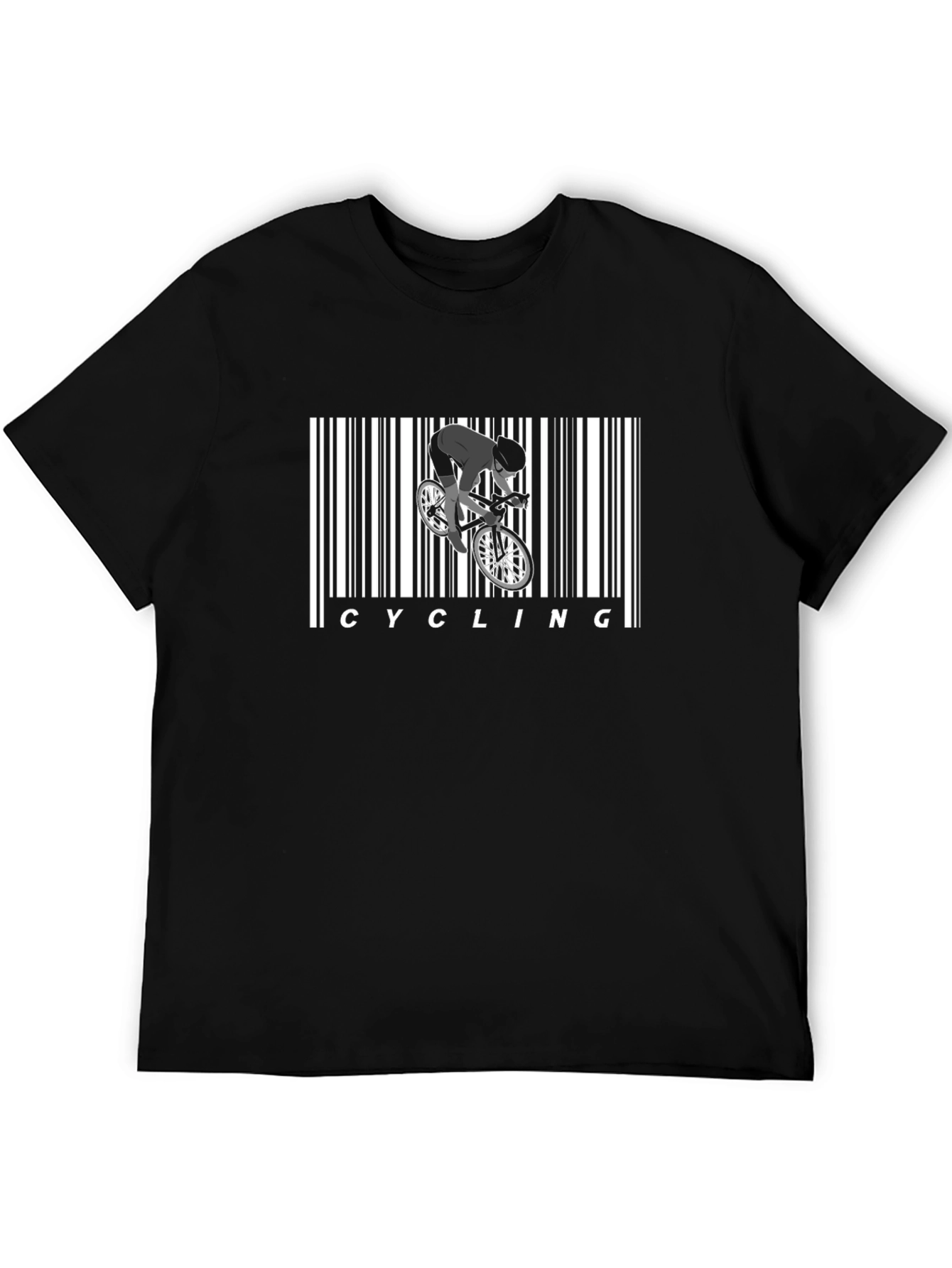 Cycling Barcode Graphic Tee