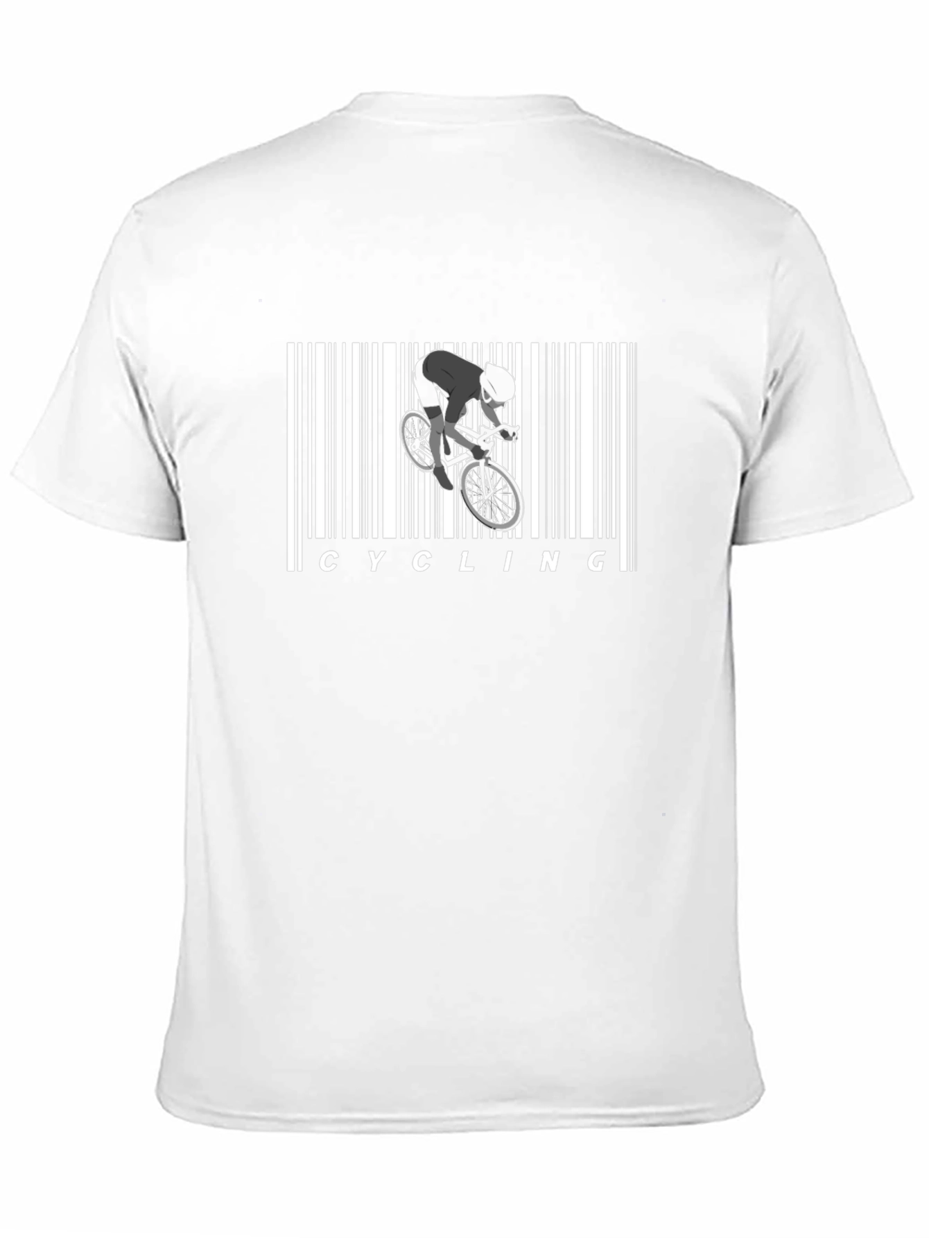 Cycling Barcode Graphic Tee