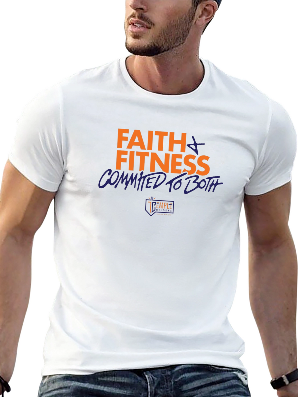 Faith & Fitness Graphic Tee - Black