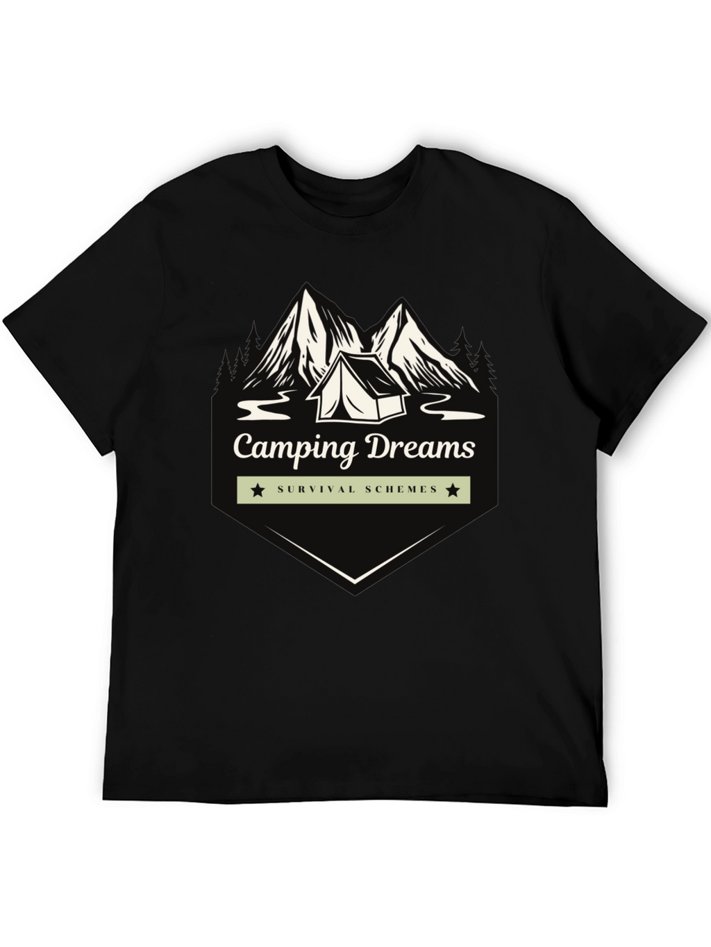 Camping Dreams Graphic T-Shirt - Survival Schemes Tee