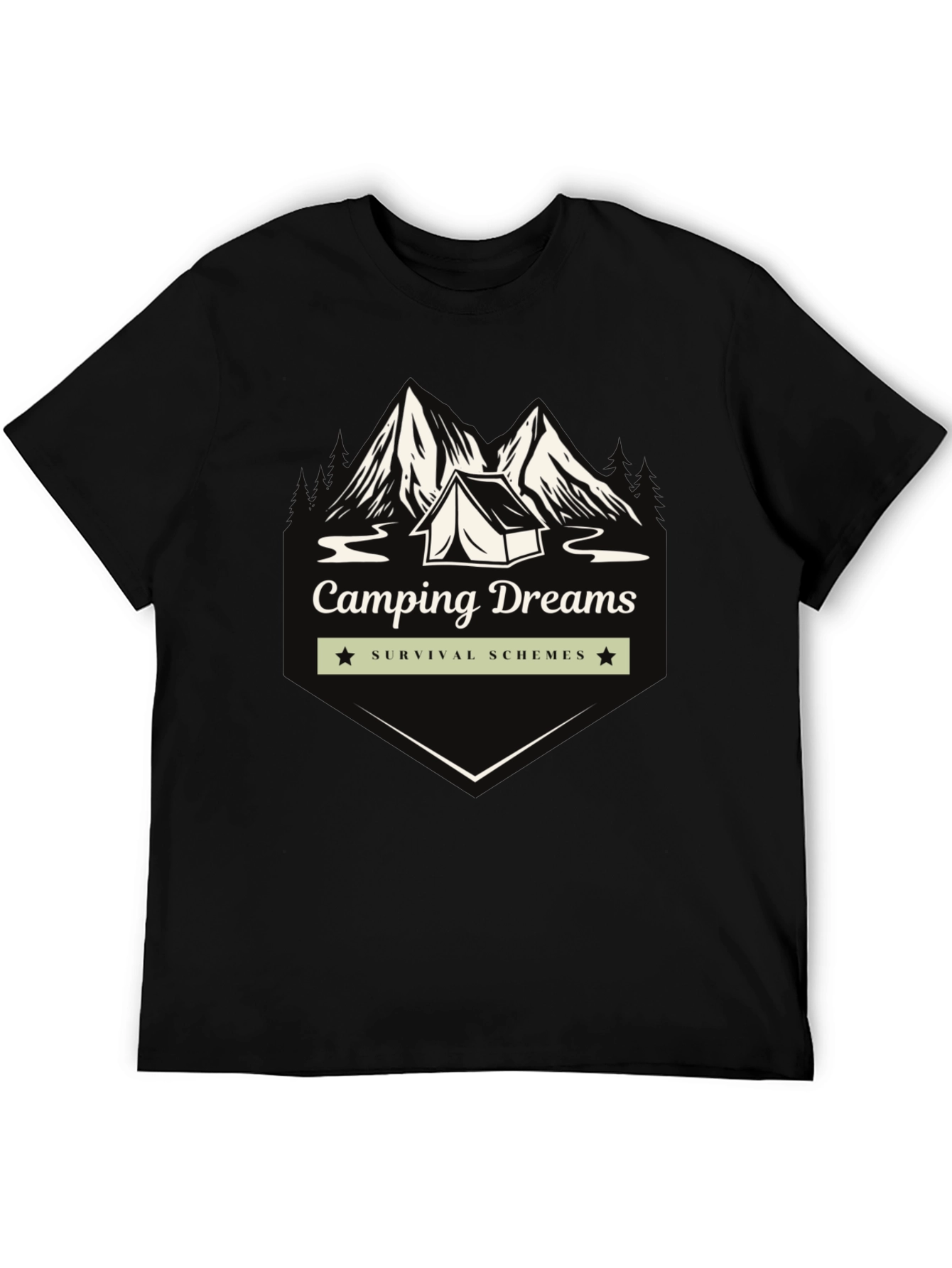 Camping Dreams Graphic T-Shirt - Survival Schemes Tee