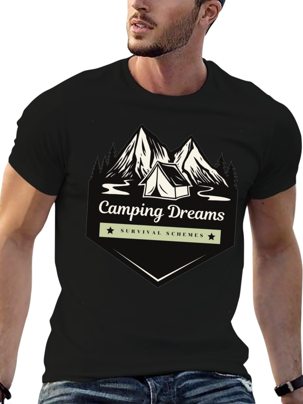 Camping Dreams Graphic T-Shirt - Survival Schemes Tee