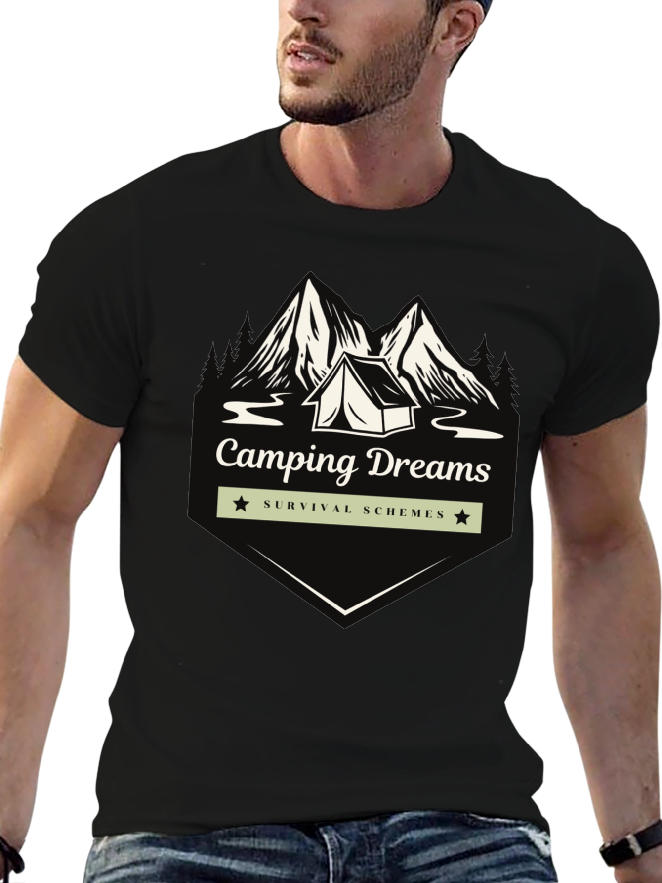 Camping Dreams Graphic T-Shirt - Survival Schemes Tee