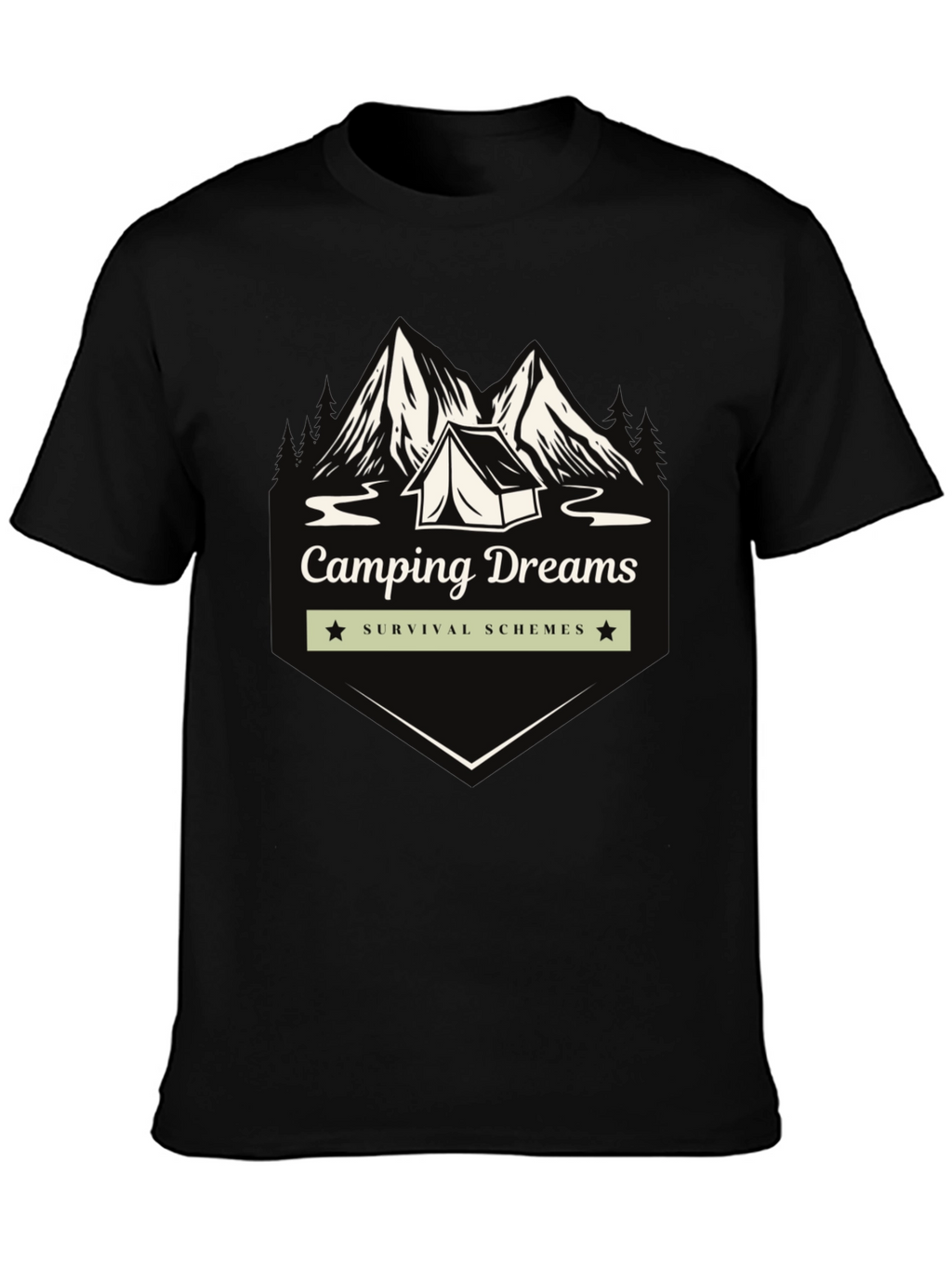 Camping Dreams Graphic T-Shirt - Survival Schemes Tee