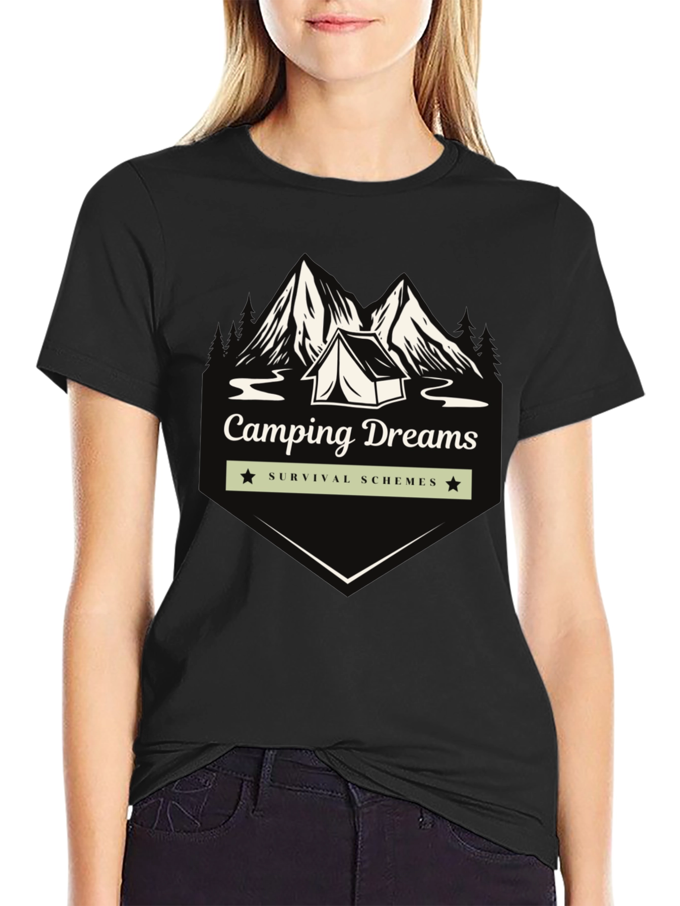 Camping Dreams Graphic T-Shirt - Survival Schemes Tee
