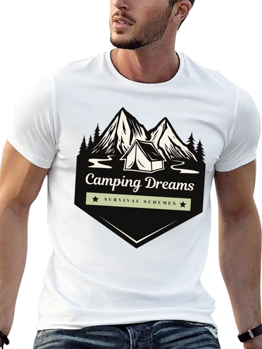 Camping Dreams Graphic T-Shirt - Survival Schemes Tee