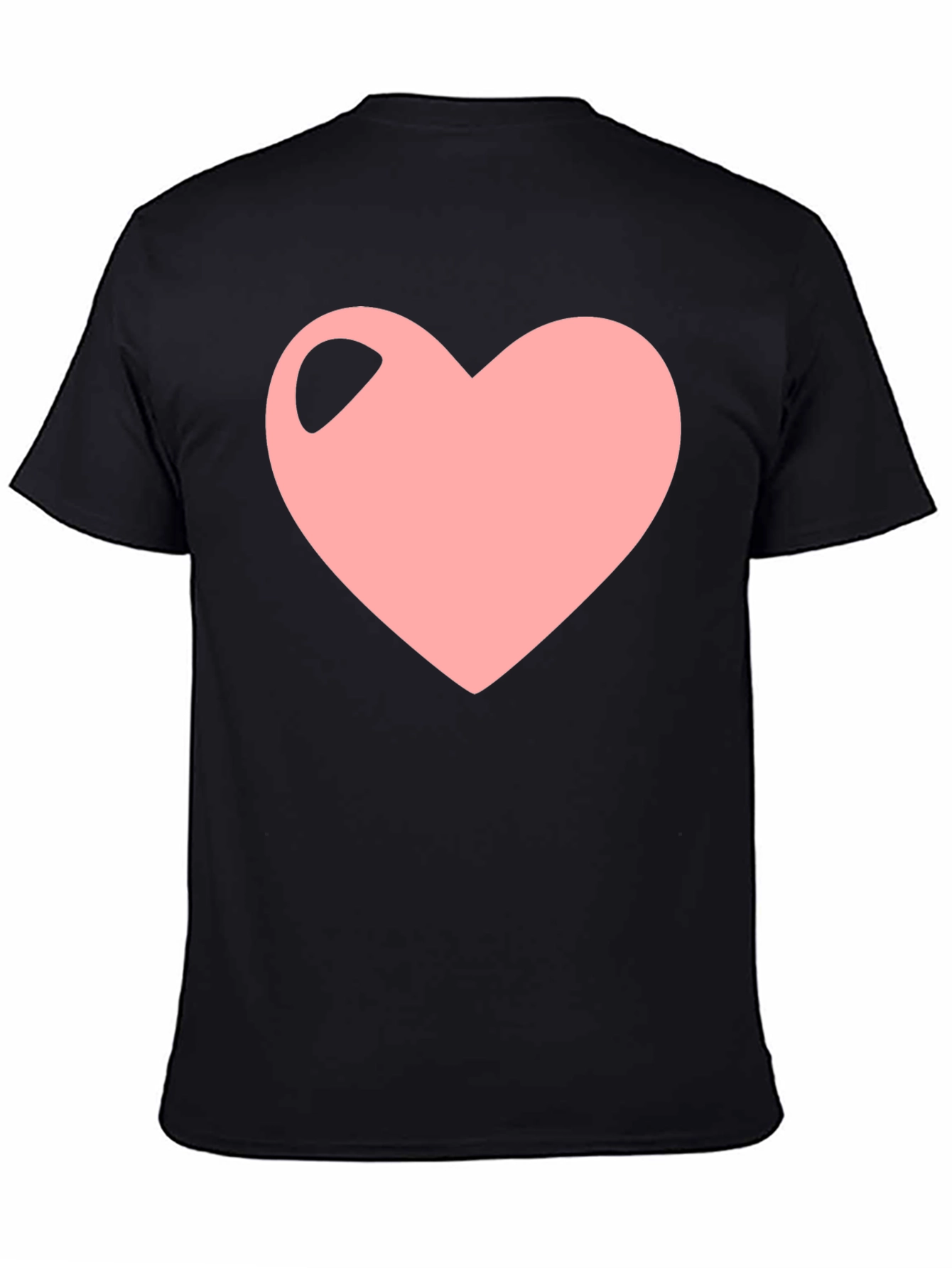 Heart Graphic Black T-Shirt - Trendy Casual Wear
