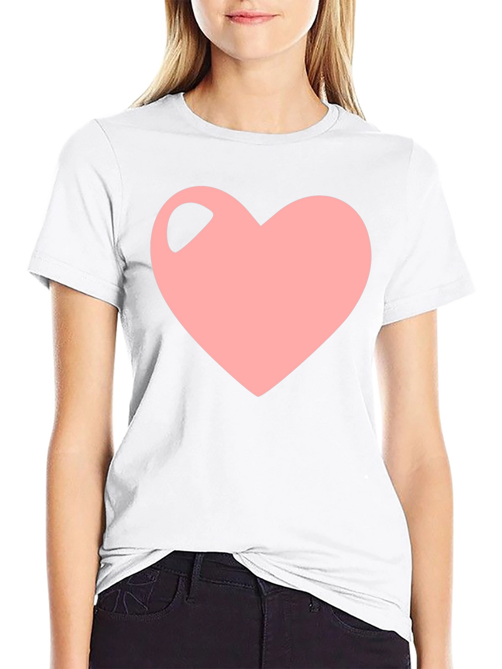 Heart Graphic Black T-Shirt - Trendy Casual Wear