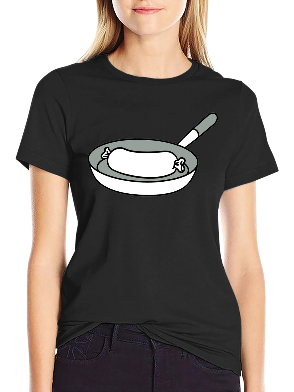 Sausage in a Pan Graphic T-Shirt - Foodie Fun!