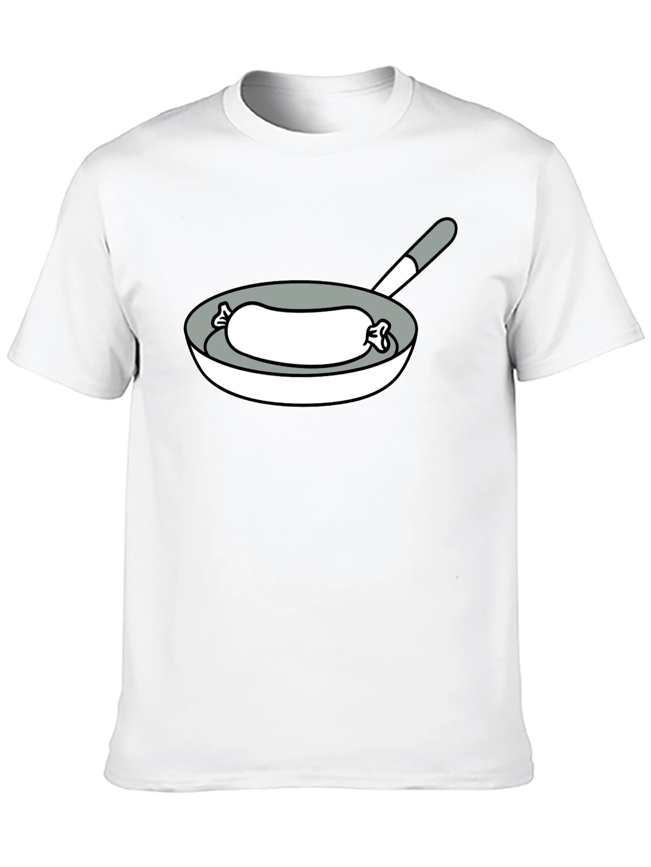Sausage in a Pan Graphic T-Shirt - Foodie Fun!