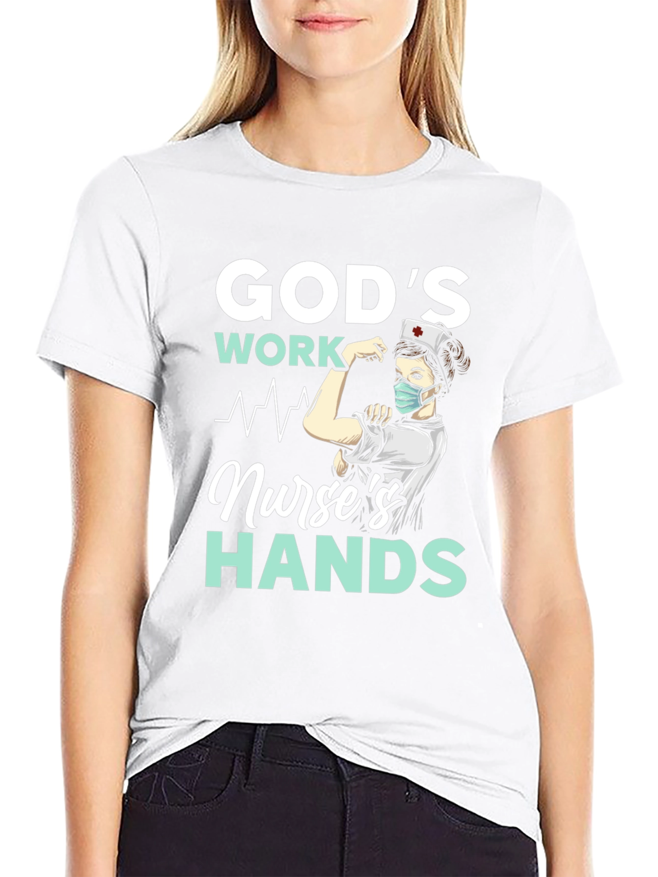 Gods Work Nurses Hands T-Shirt