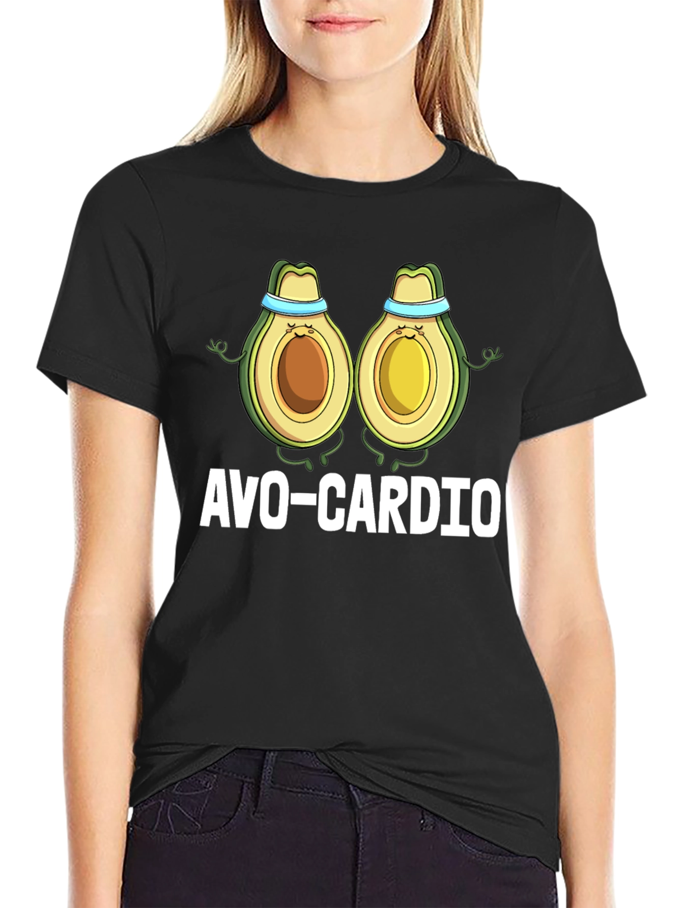 Avo-Cardio Workout T-Shirt - Funny Avocado Fitness Tee
