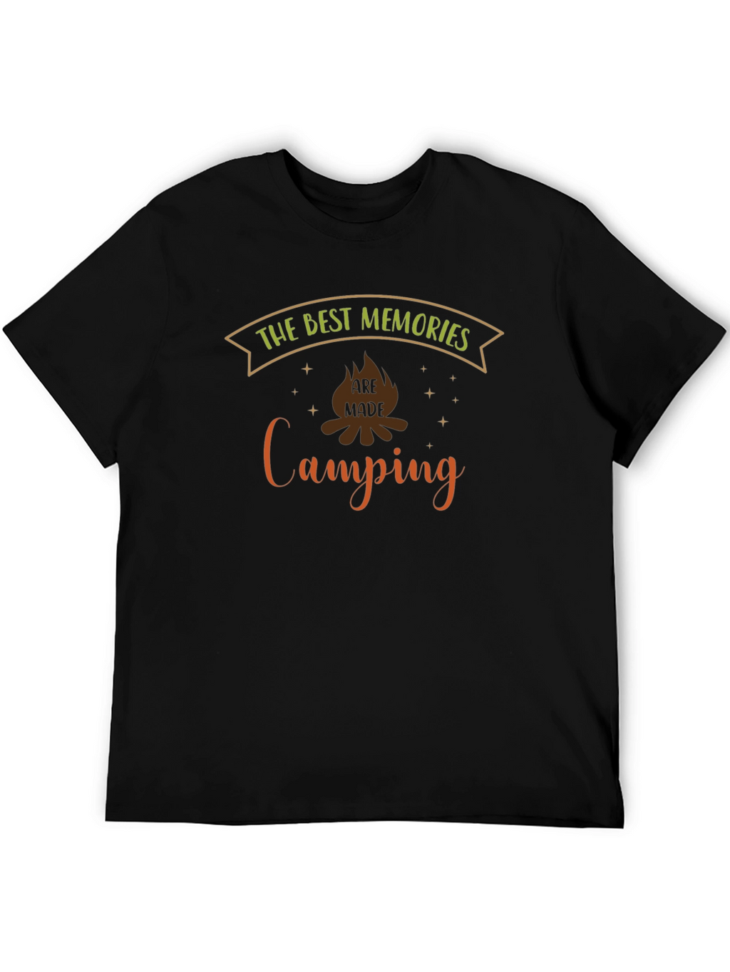 Camping Memories Graphic Tee - Black