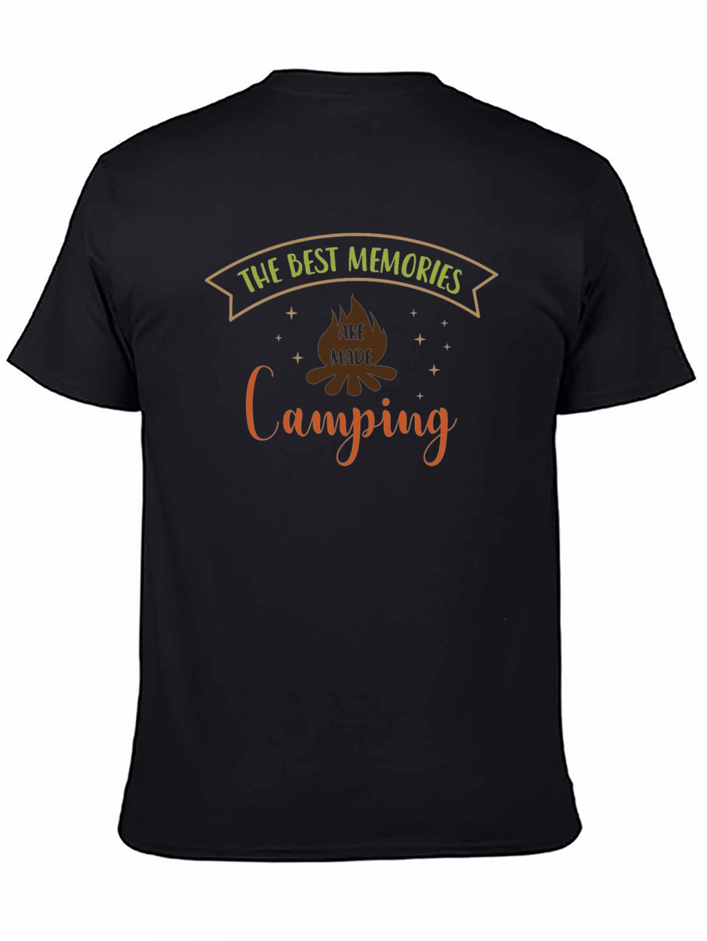 Camping Memories Graphic Tee - Black