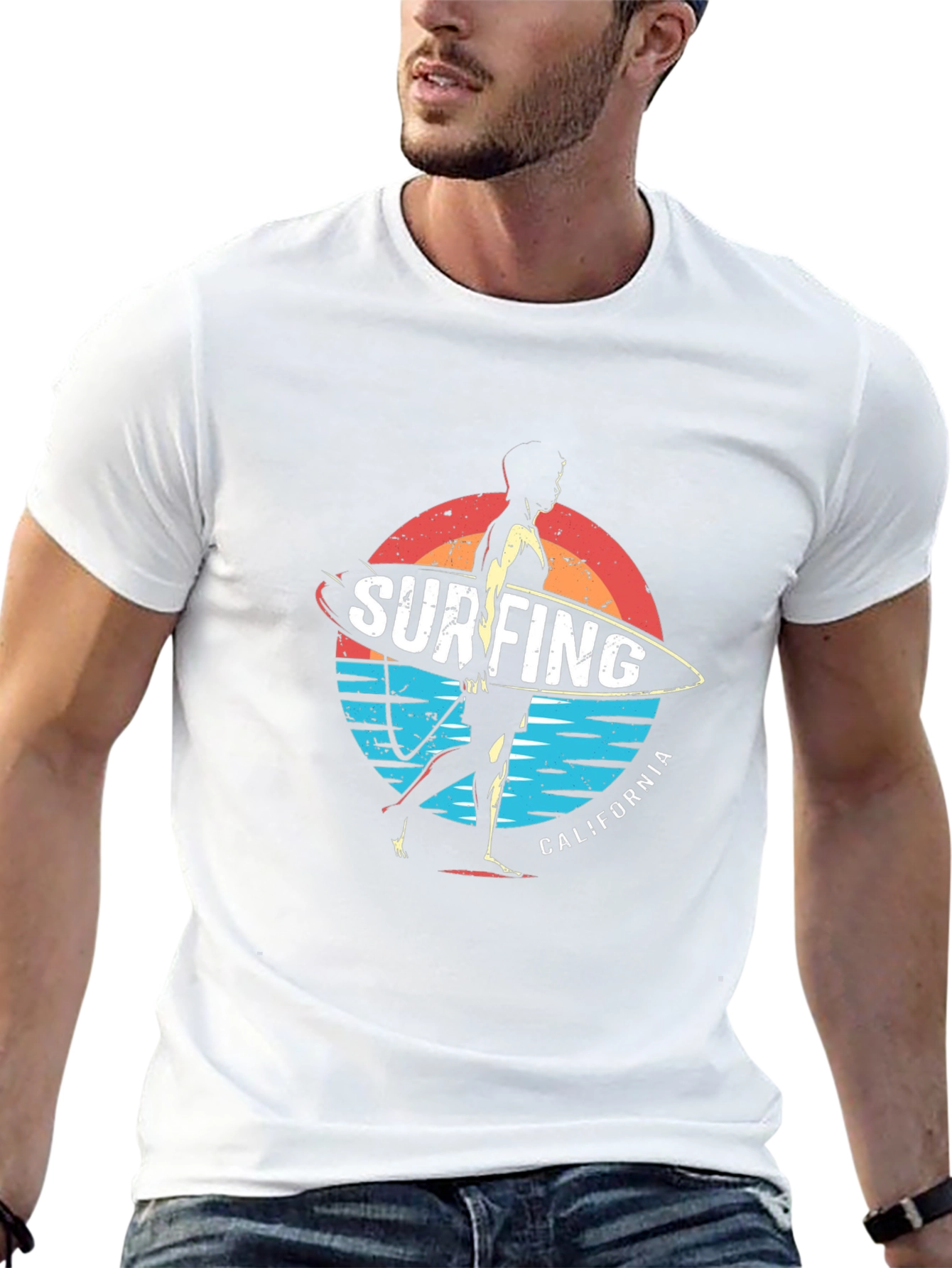 Surfing California Graphic Tee