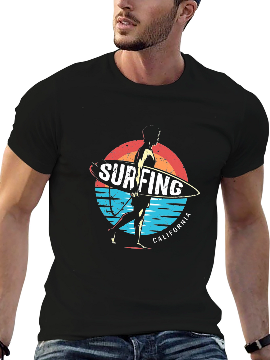 Surfing California Graphic Tee