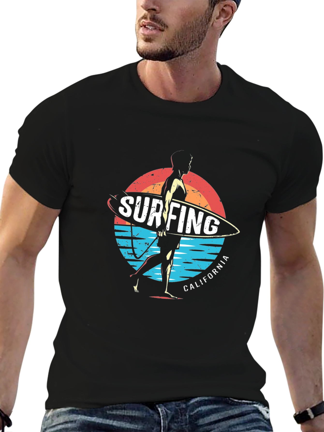 Surfing California Graphic Tee