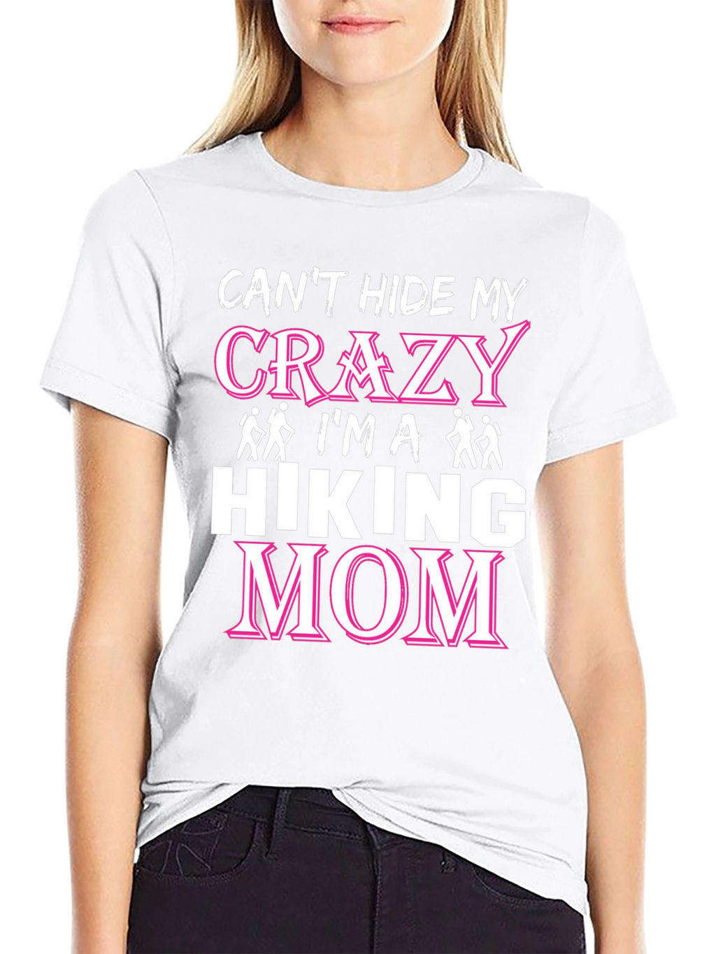 Crazy Hiking Mom Graphic T-Shirt