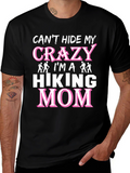 Crazy Hiking Mom Graphic T-Shirt