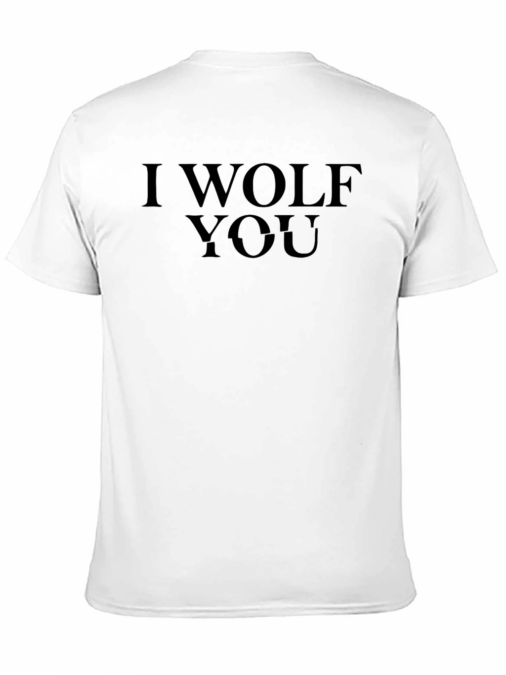 I Wolf You Graphic Tee - Black Cotton T-Shirt