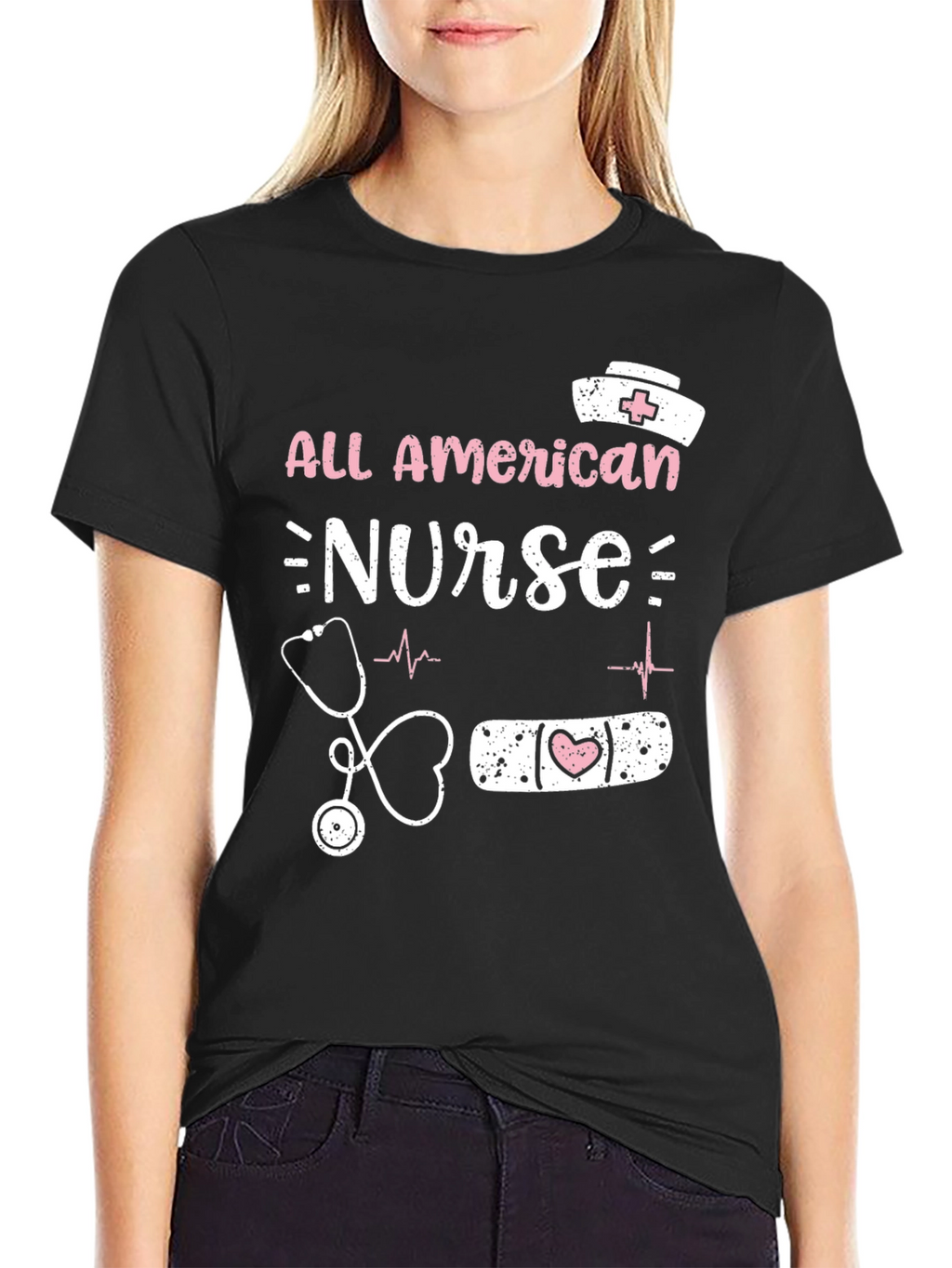 All American Nurse Graphic Tee