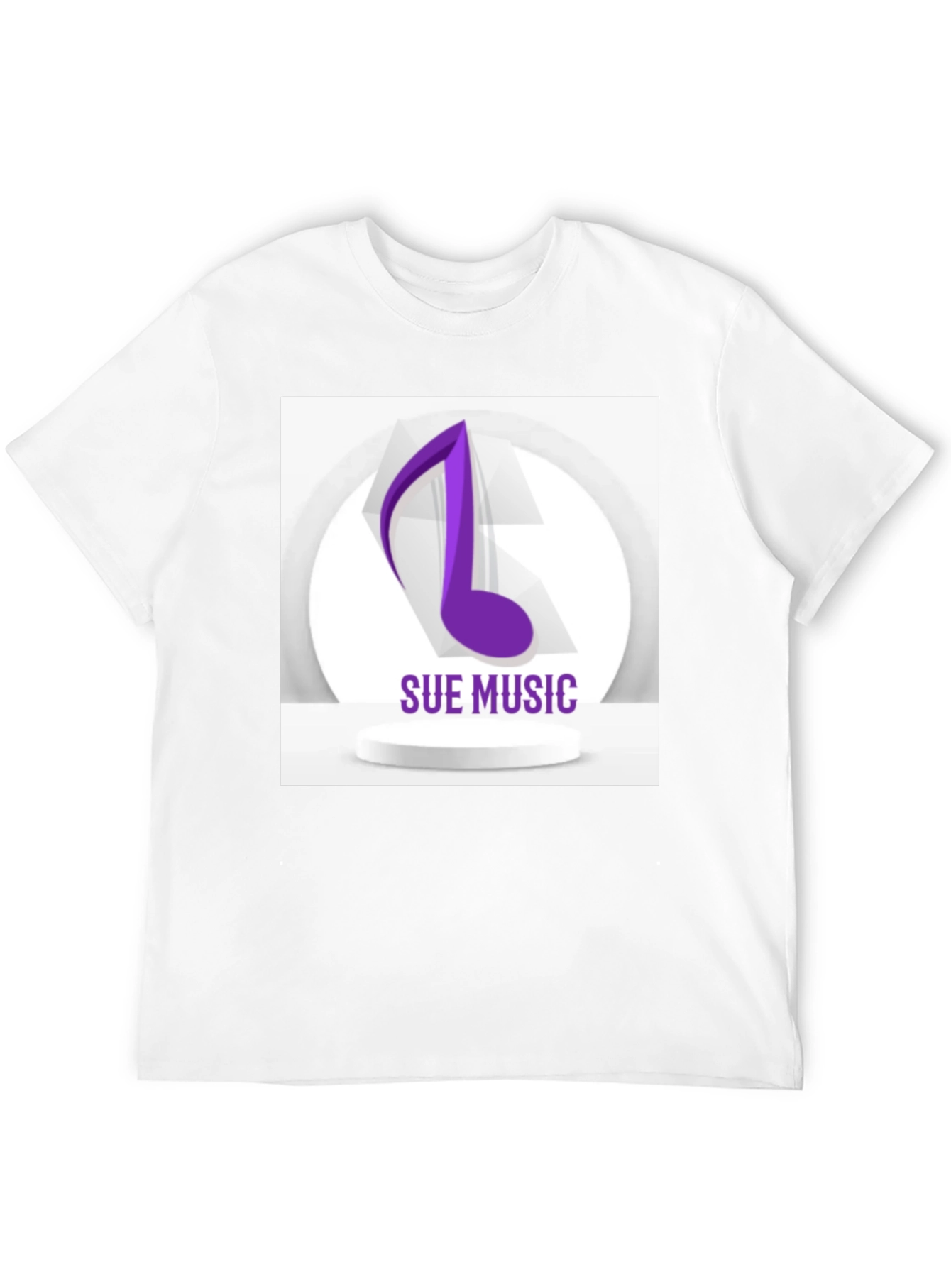 Sue Music Graphic Tee - Stylish Black Cotton T-Shirt