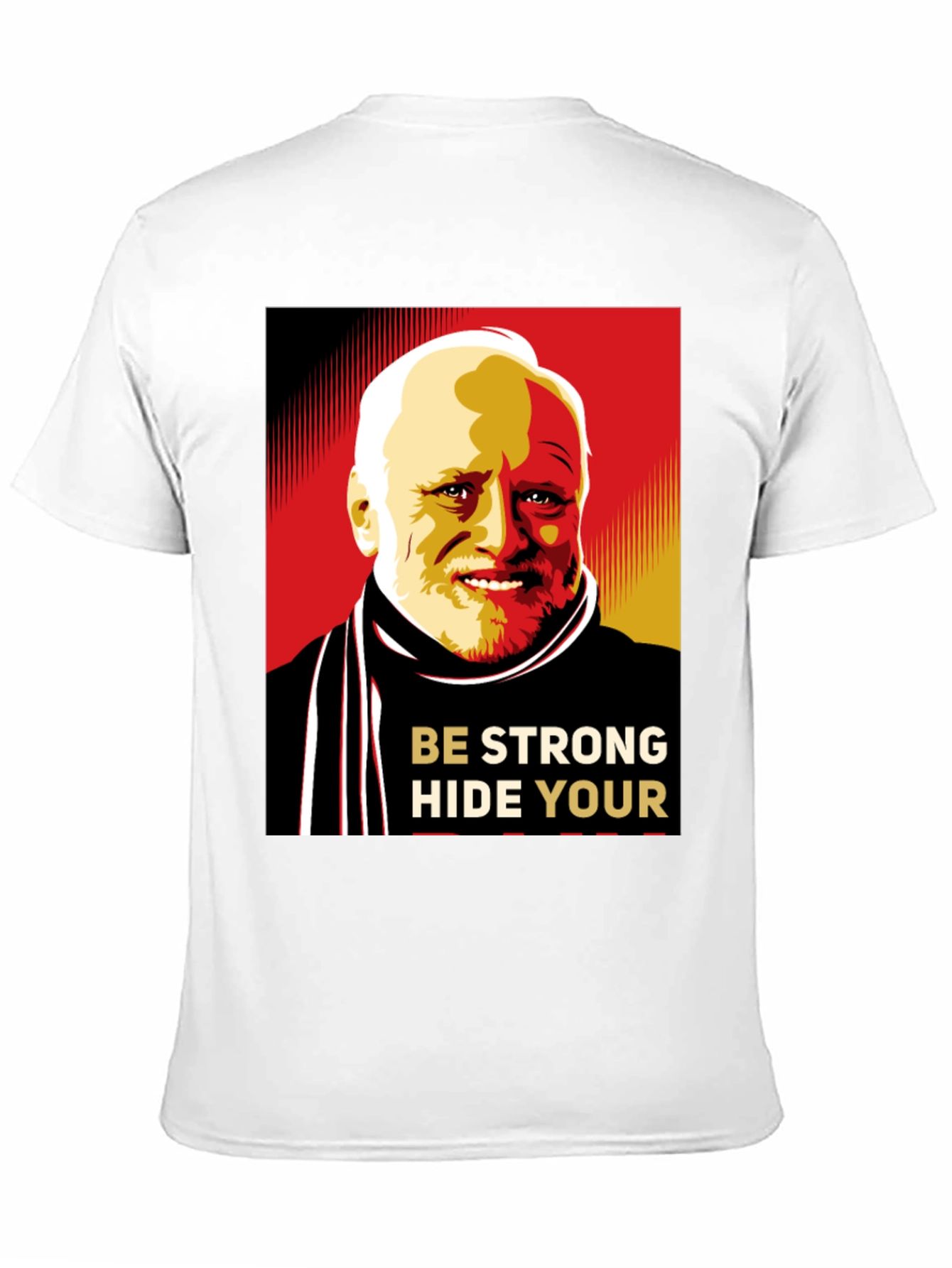 Hide Your Pain Harold Meme Black T-Shirt