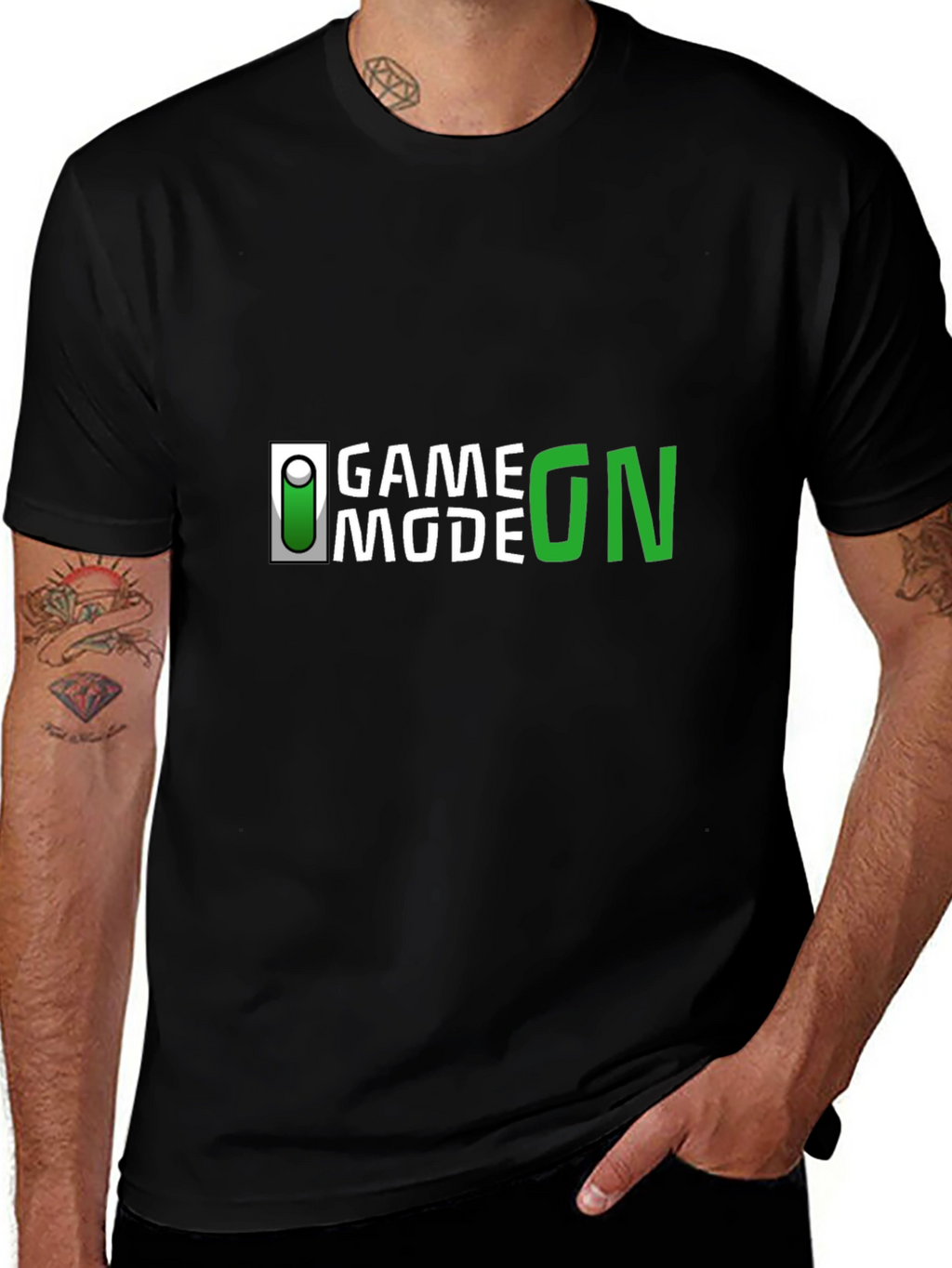 Game Mode On Black T-Shirt