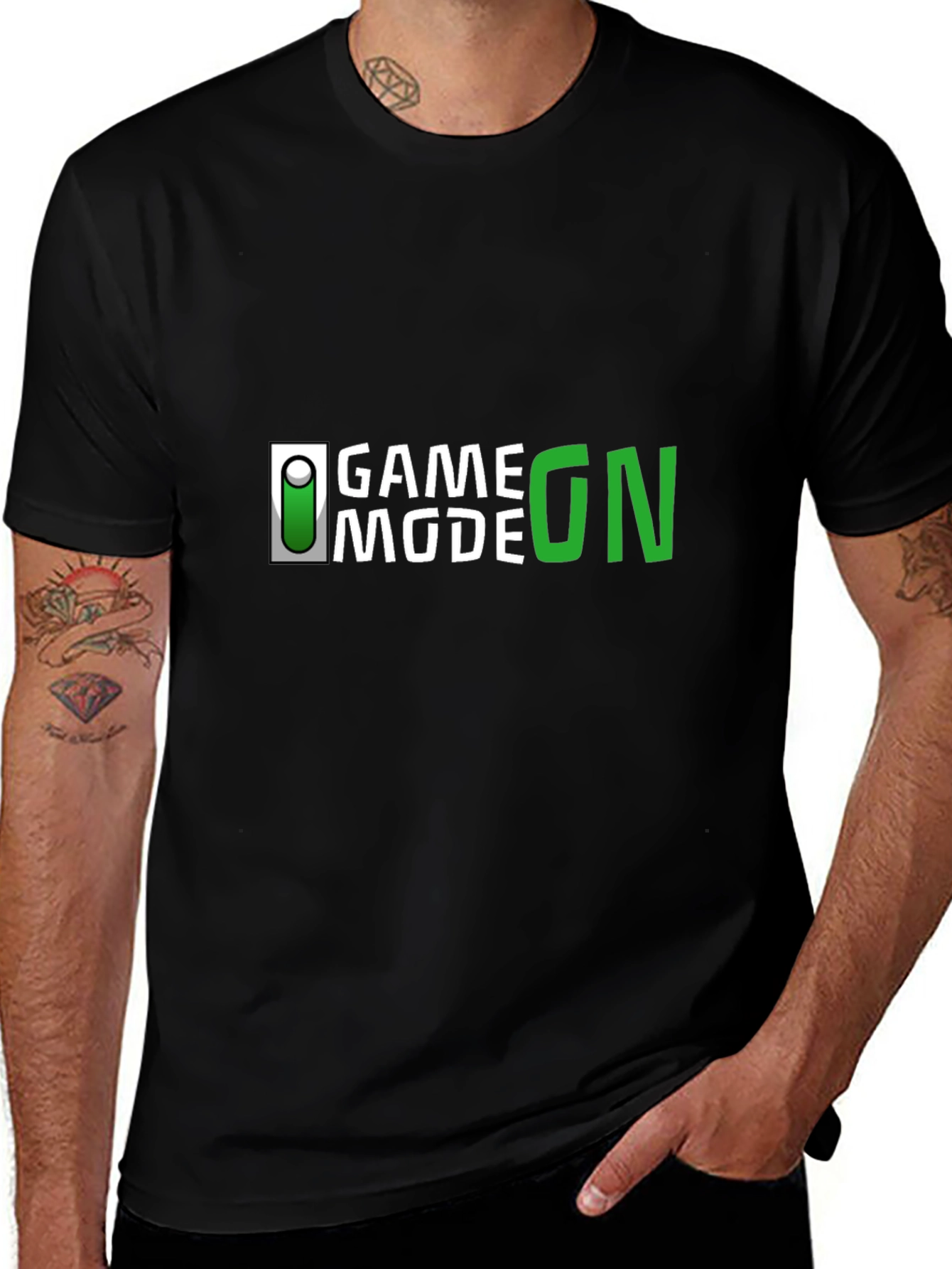Game Mode On Black T-Shirt
