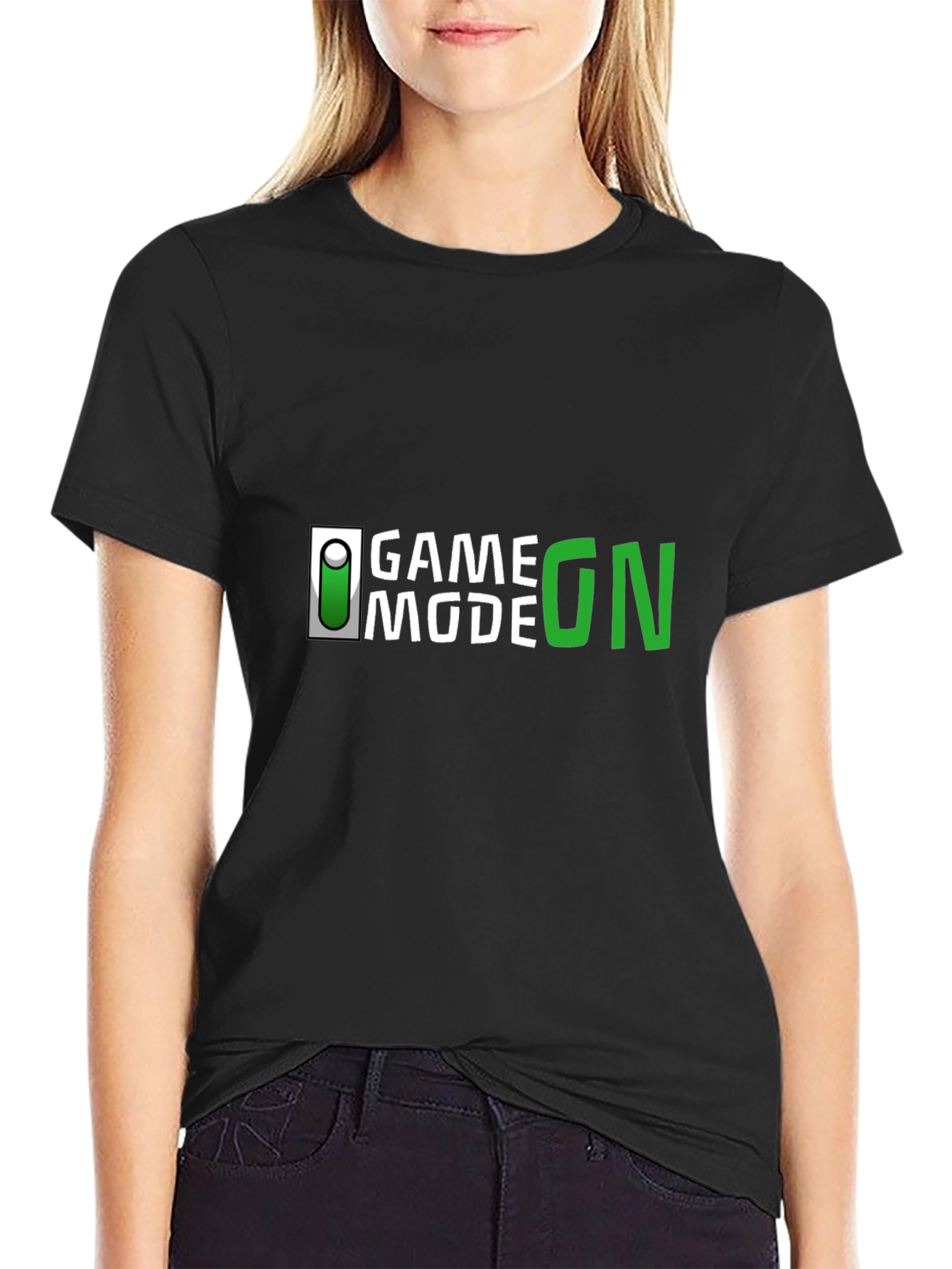 Game Mode On Black T-Shirt