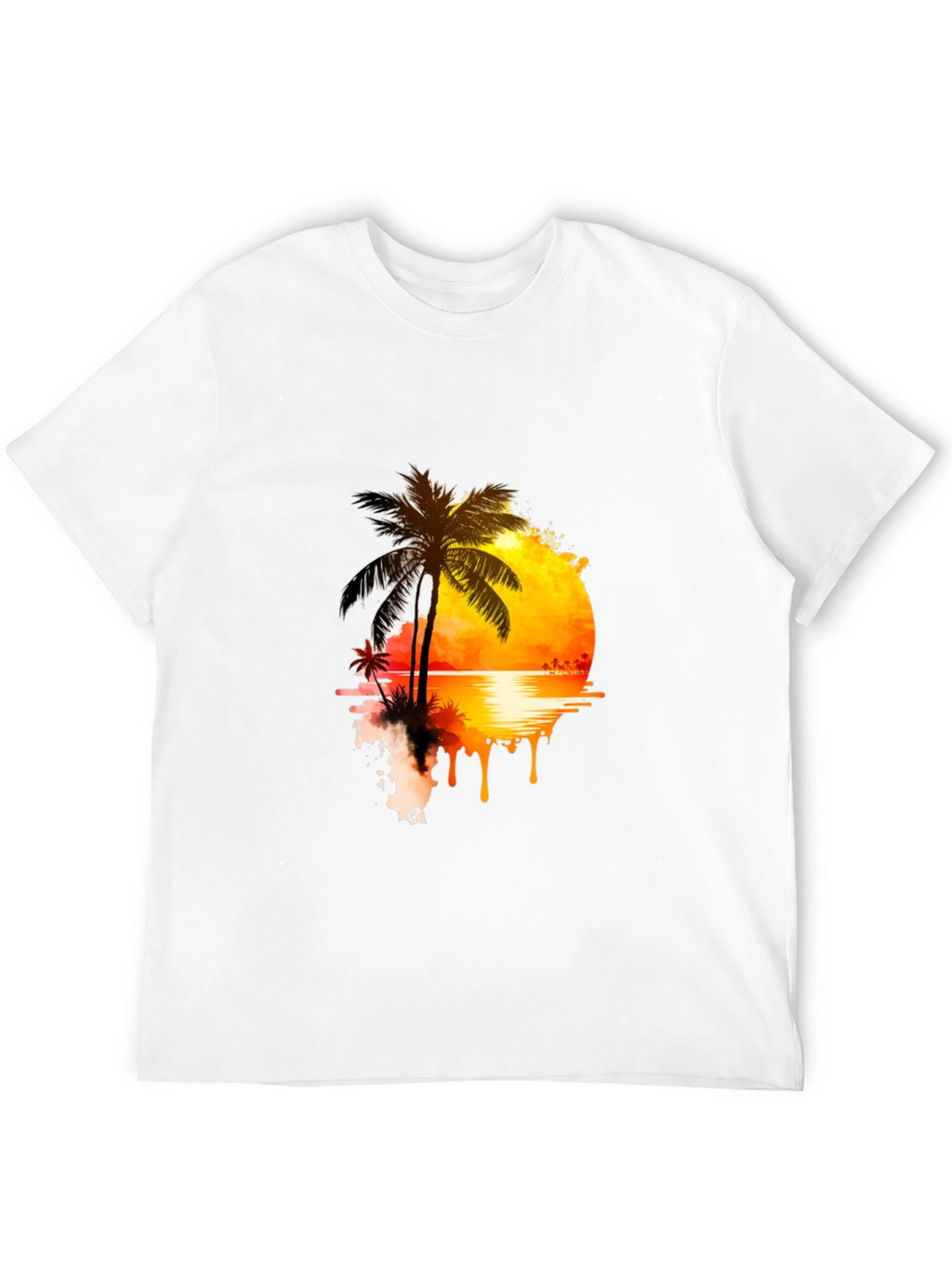 Sunset Palm Graphic Tee - Relaxed Fit