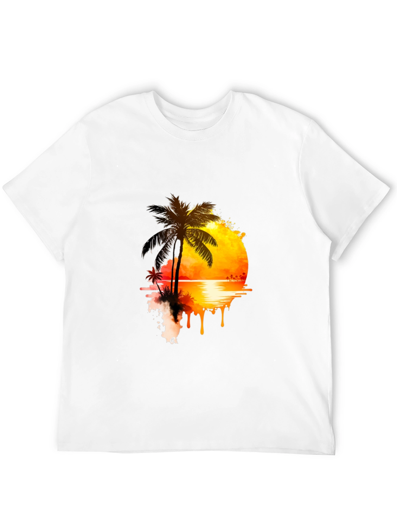 Sunset Palm Graphic Tee - Relaxed Fit