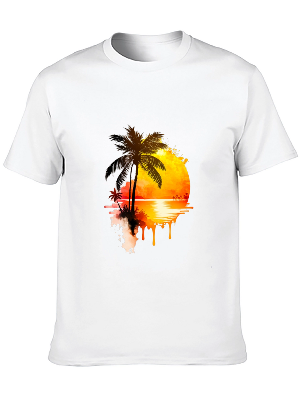 Sunset Palm Graphic Tee - Relaxed Fit
