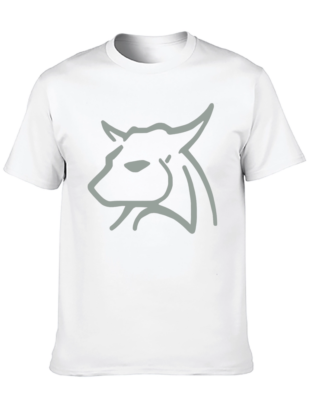 Minimalist Bull Graphic Tee - Black