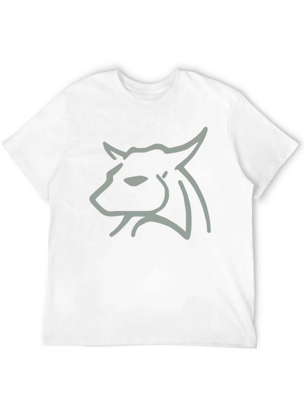 Minimalist Bull Graphic Tee - Black