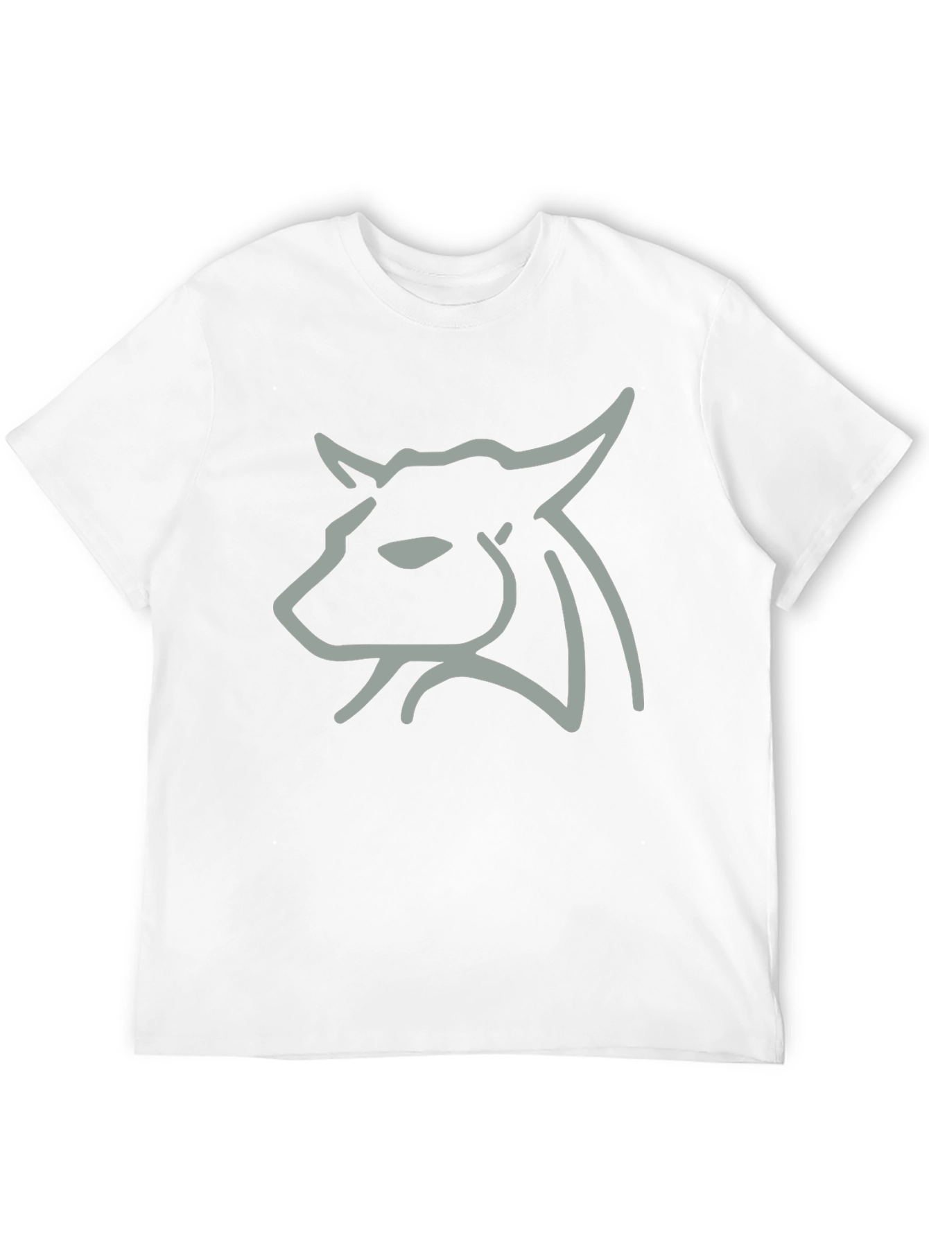 Minimalist Bull Graphic Tee - Black