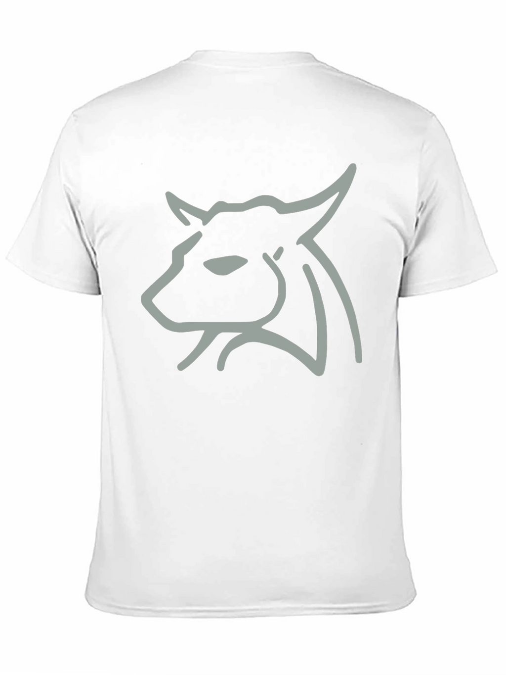 Minimalist Bull Graphic Tee - Black