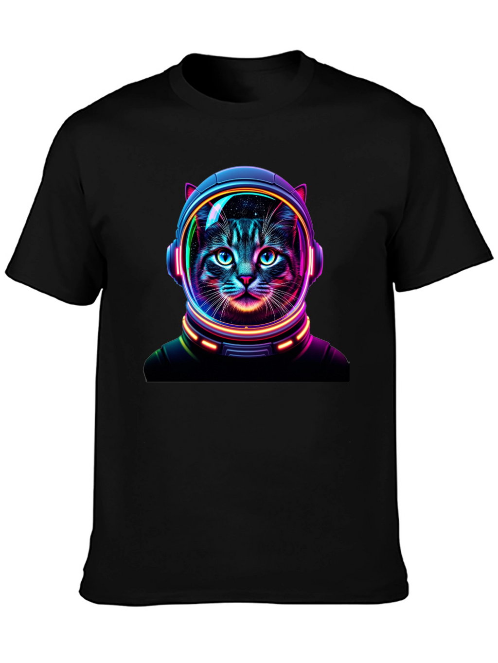 Cosmic Cat T-Shirt - Astronaut Feline Design