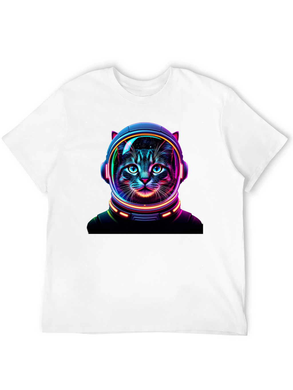 Cosmic Cat T-Shirt - Astronaut Feline Design