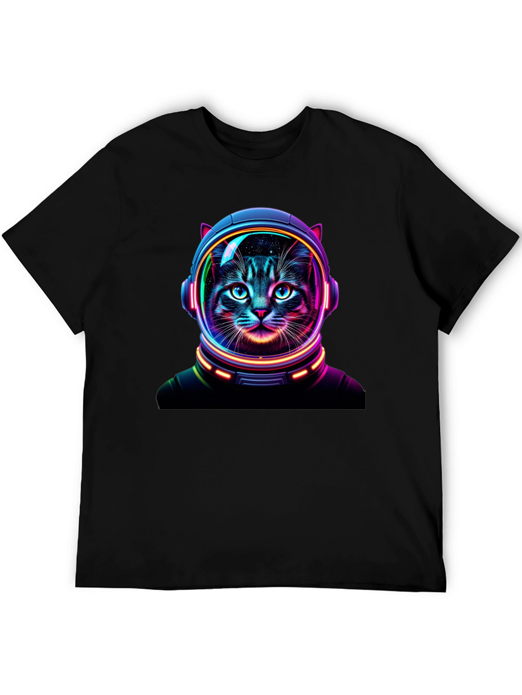 Cosmic Cat T-Shirt - Astronaut Feline Design